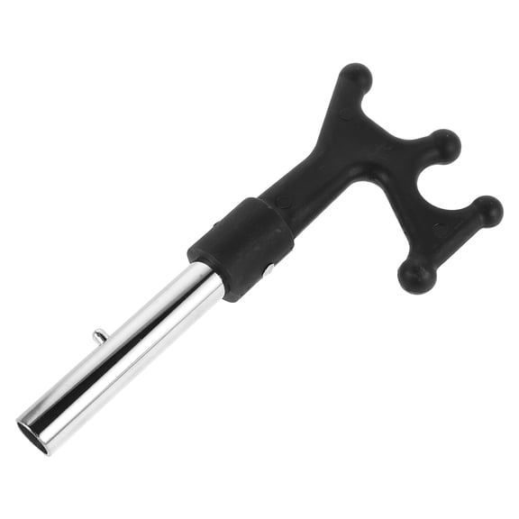 FOMIYES Telescoping Boat Hook with Floatable Black Metal for Docking Pontoons Kayaks and Yachts