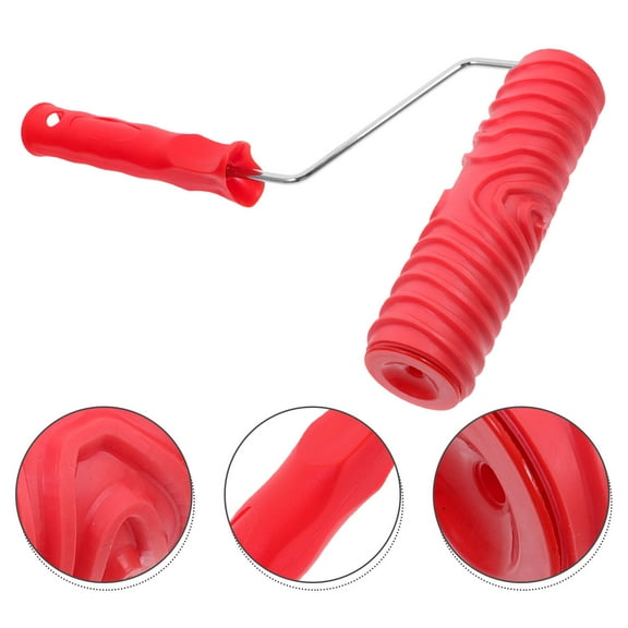 FOMIYES Textured Paint Roller Pattern Paint Roller Embossing Texture Roller for Wall Decoration