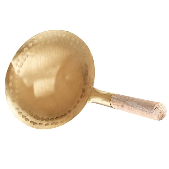 FOMIYES Golden Copper Tofu Brain Spoon - Multi-Functional Kitchen Gadget for Home Cooking and Food Preparation