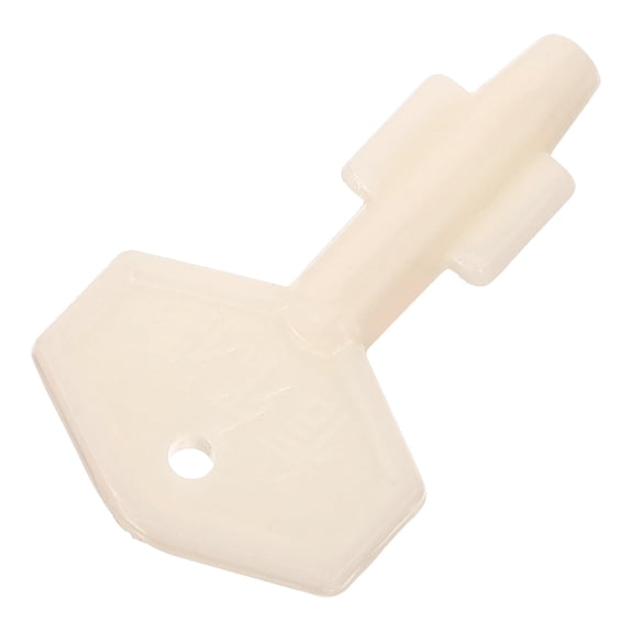 FOMIYES Toilet Paper Key Replacement Plastic White 1Pack Public Restroom Accessories