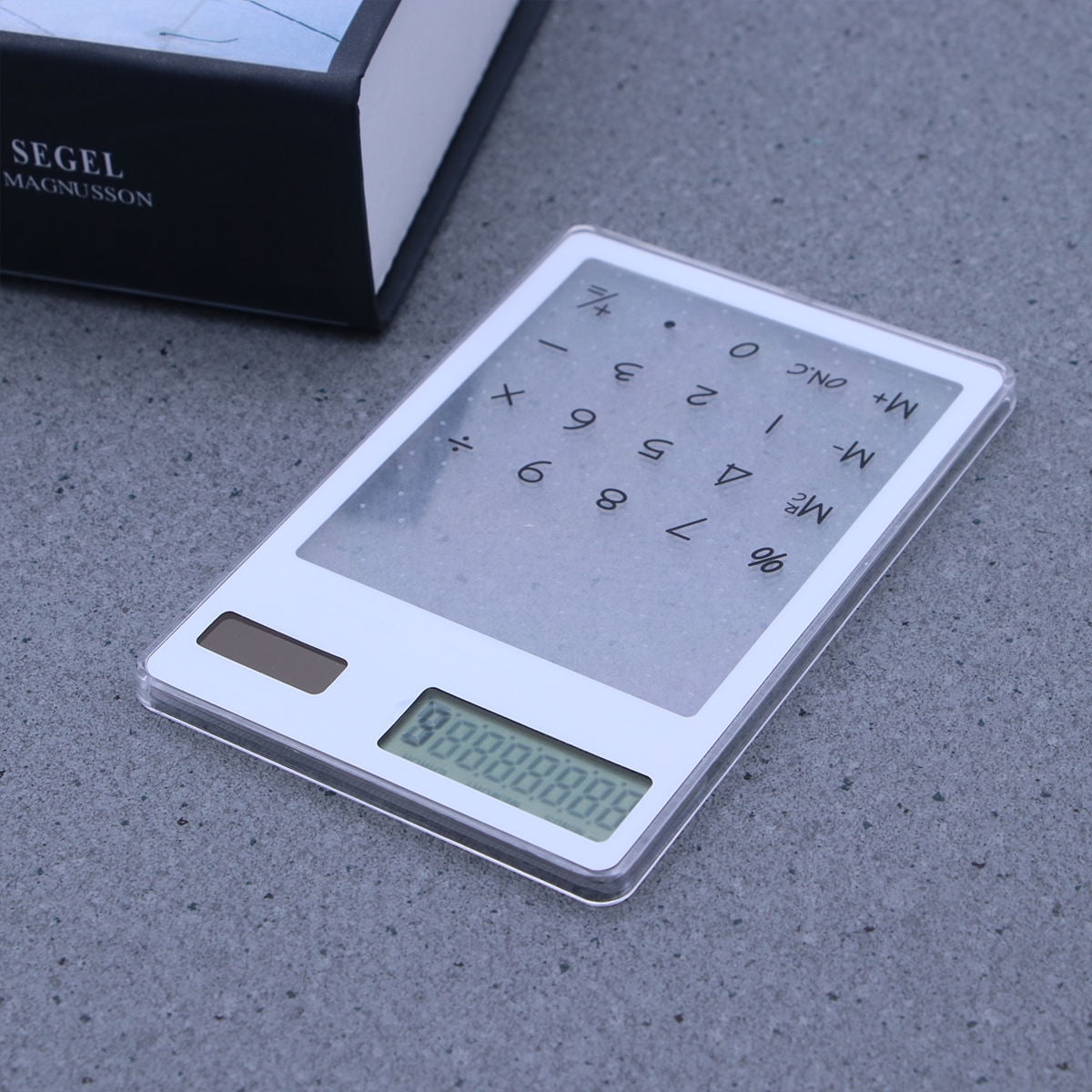 FOMIYES Portable Lightweight Transparent Calculator with Touchscreen ...