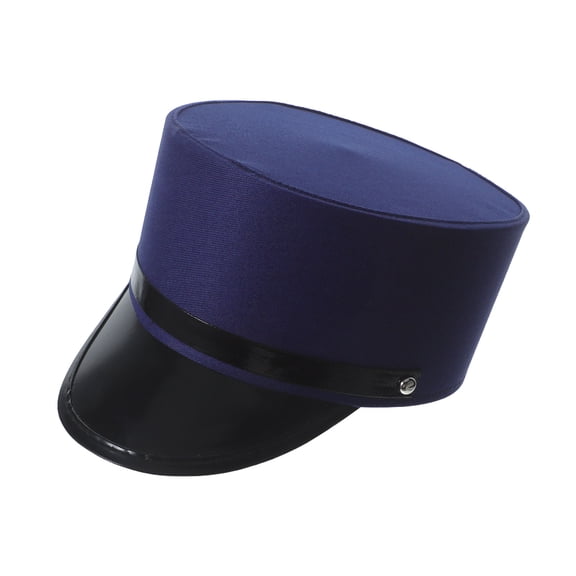 FOMIYES Train Engineer Hat Adult Blue Classic Railroad Conductor Cap for Themed Party Wear