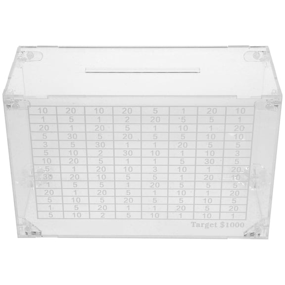 FOMIYES Transparent Acrylic Bank for Pet Use Durable and Easy to Clean