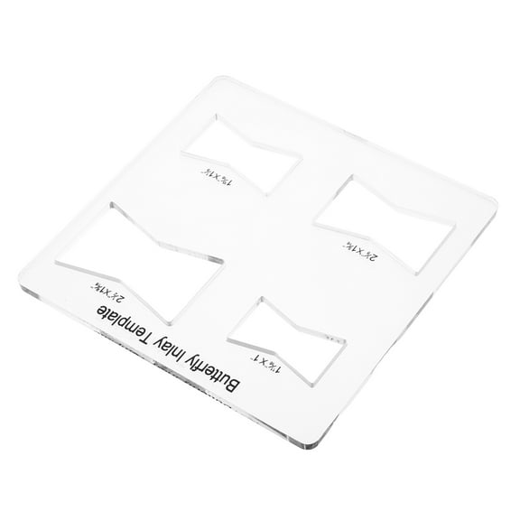 FOMIYES Transparent Acrylic Butterfly Inlay Router Template for Woodworking DIY and Home Renovation Projects