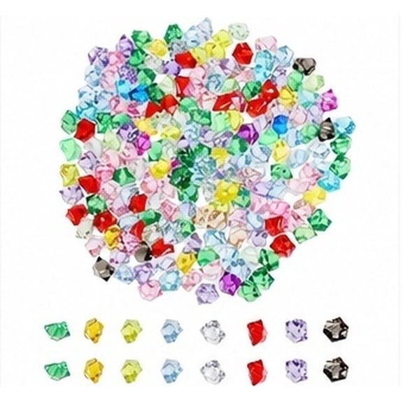 FOMIYES 200Pcs Acrylic Gems Assorted Color Transparent Vase Fillers for Table Decor