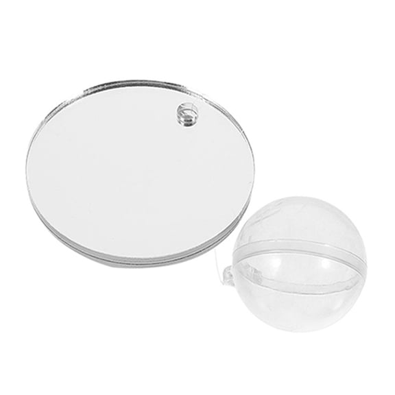 FOMIYES Transparent Floating Betta Mirror Aquarium Decoration with Dual Sided Reflective Design