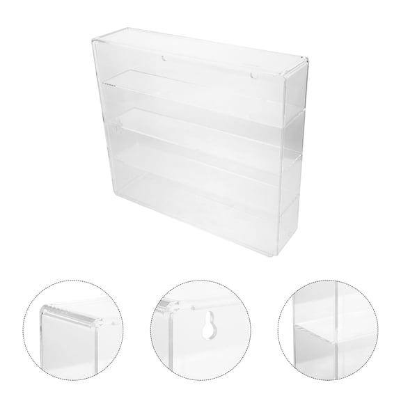 FOMIYES Transparent Makeup Storage Organizer for Vanity with Multi Compartment Removable Dividers