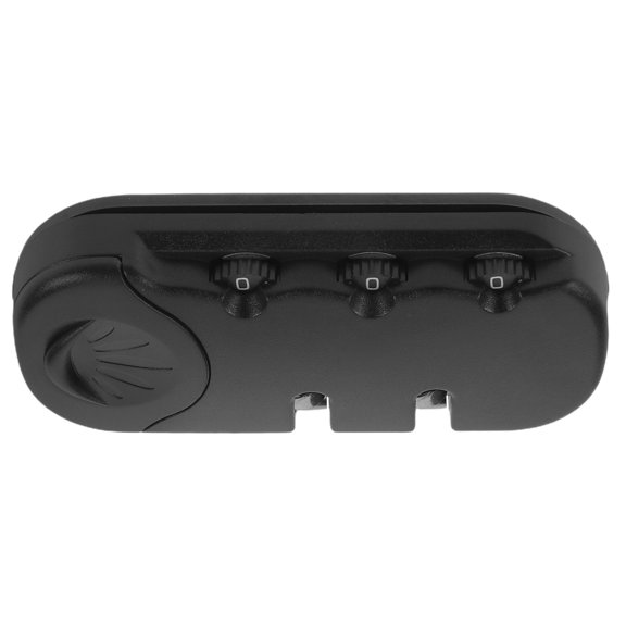 FOMIYES Black Luggage Password Lock, Durable Alloy, Easy Installation, High Visibility