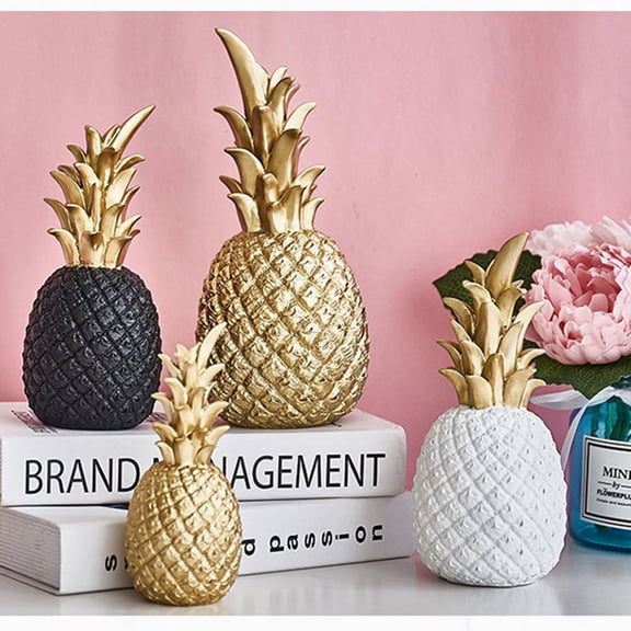 FOMIYES Large Pineapple Shaped Tropical Party Decorations Tabletop Ornament for Luau and Beach Theme