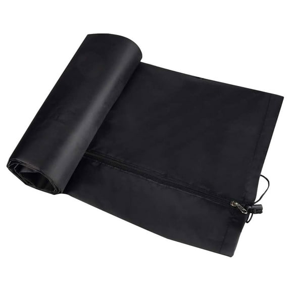 FOMIYES Drying Rack Umbrella Cover Drying Rack Cover Black 210D Oxford Cloth 1Set 66.1X11.8X11.8in