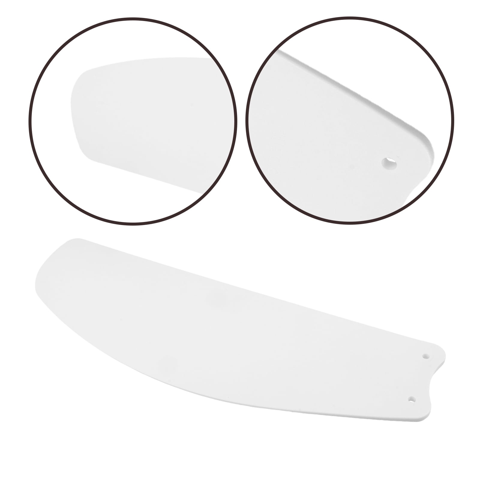 FOMIYES Universal Ceiling Fan Blades Plastic White Aerodynamic Stylish ...
