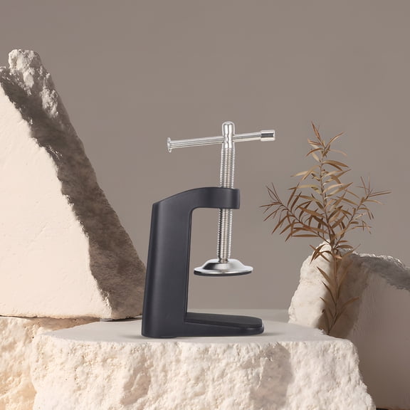 FOMIYES Robust Aluminum Desk Clamp Black for Home Use Versatile and Sturdy