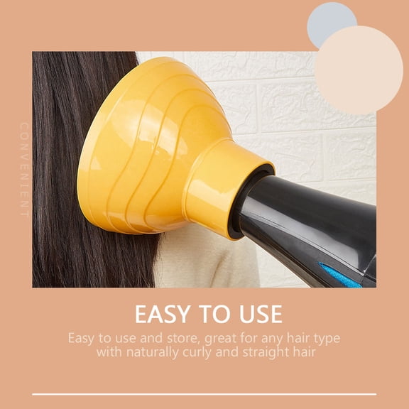 FOMIYES Universal Hair Diffuser Cover in Yellow Lightweight Heat Resistant for Blow Dryer Use