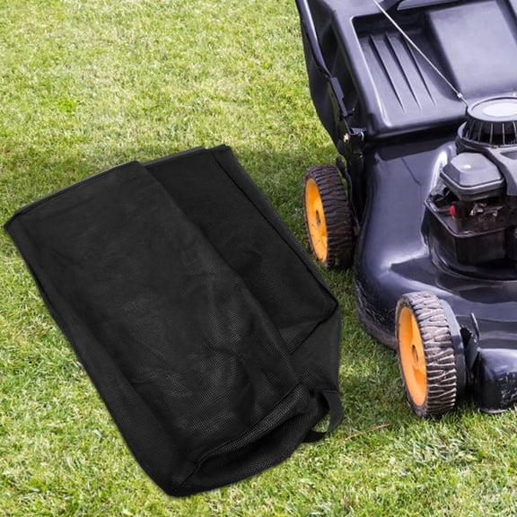 FOMIYES Durable Black Nylon Grass Catcher for Lawn Mower with Drawstring