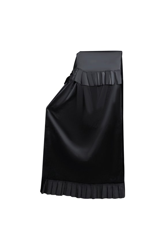 Upright Piano Protector Cover Black Velour Material Dust and Sunlight Shield