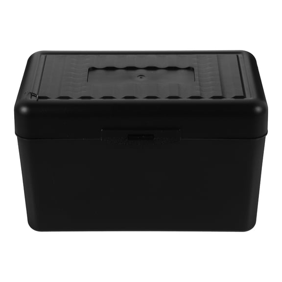 FOMIYES Vendor Booth Display Business Card Box in Black with Protective Card Storage