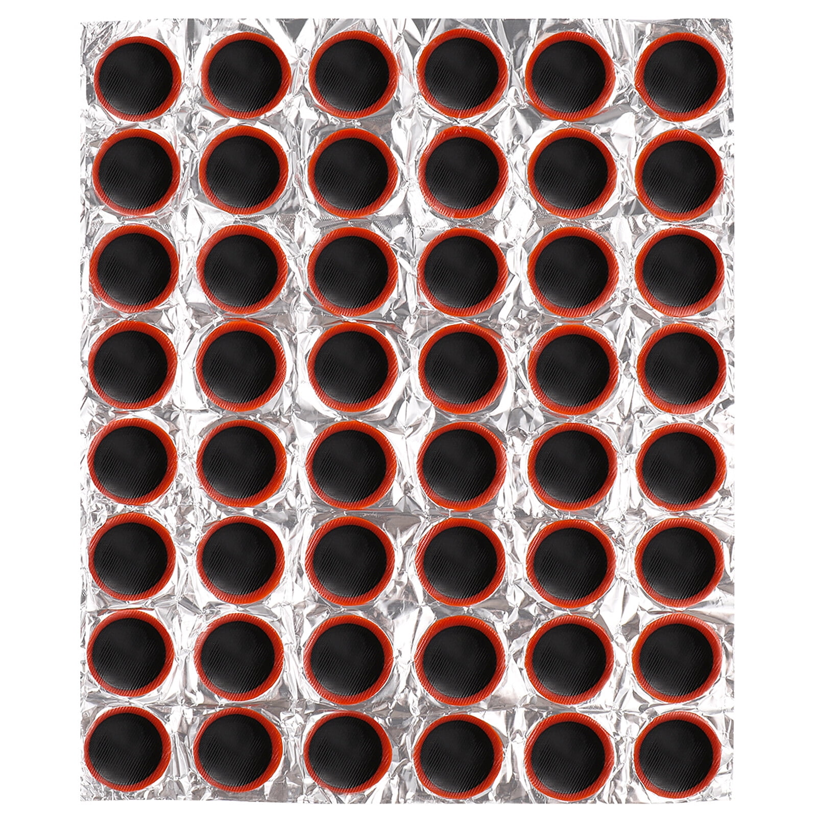 FOMIYES Vosarea 48pcs 30mm Motor Bike Tyre Tire Inner Tube Puncture Rubber Patches Repair Kit