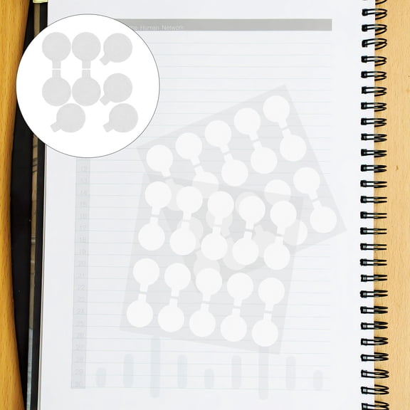 FOMIYES 100-Pack Round Adhesive Seal Stickers, Circle Label Decals for Crafts, Packaging, Wrapping, and Decoration