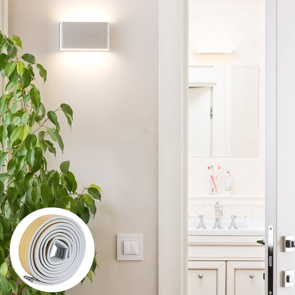 FOMIYES WORGEOUS 20 Meter Window Sealing Strip Adhesive Windproof Seal Strip Door Caulk Strip Door Corner Edge Strip