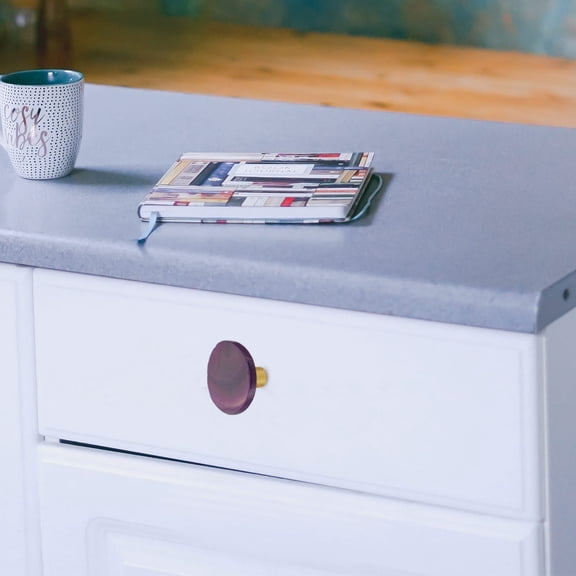 FOMIYES  Wardrobe Handle Dresser Knobs Cabinet Door Drawer Pulls Purple