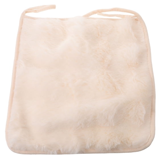 FOMIYES Washable White Faux Fur Chair Pad Plush Seat Cover for Car ...