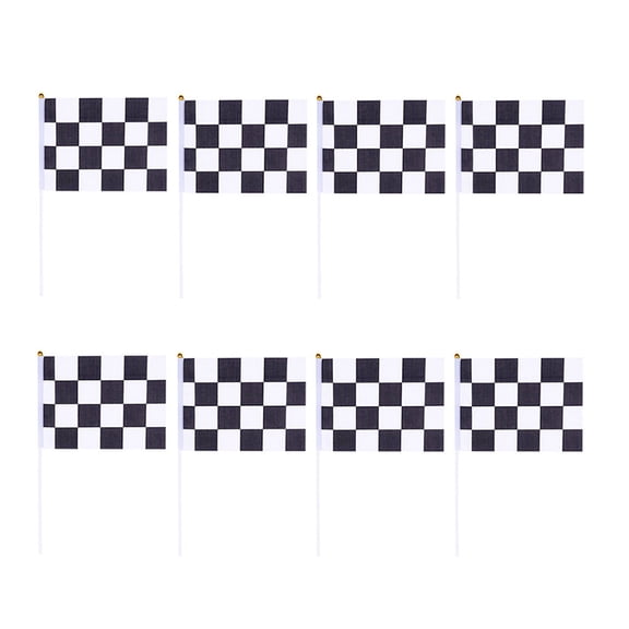 FOMIYES Waving Flags for Party Use Made of Durable Plastic and Polyester 36 Pieces Inches