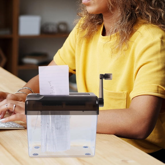 FOMIYES Wear-Resistant Hand Shredder Grey ABS for Home Office Documents