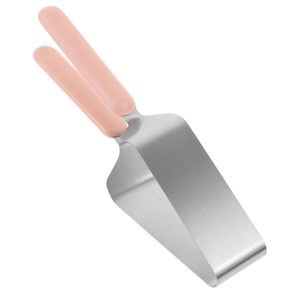 FOMIYES Wedding Cake Cutter and Server Stainless Steel with Comfortable Non Slip Handle in Plated Silver