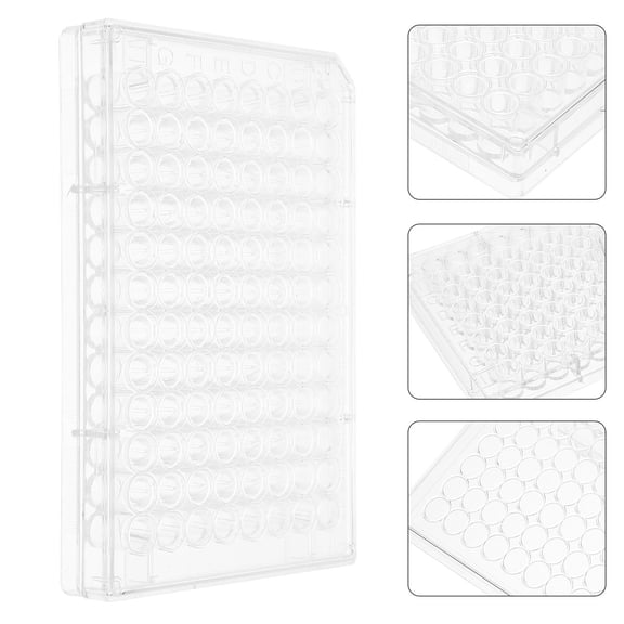 FOMIYES Plate With Lid Cell Culture 2Pcs