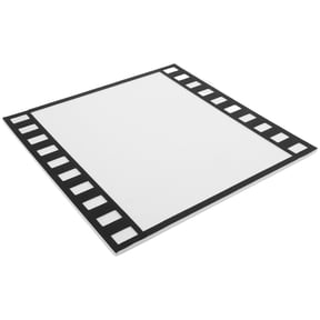 FOMIYES White Felt Bulletin Board Panel for Home Decor Filmstrip Style Message and Photo Board