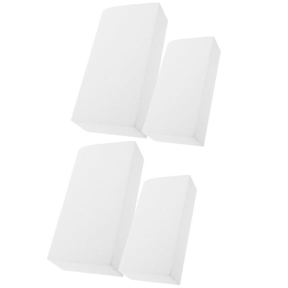 FOMIYES White Foam Block for DIY Crafts and Decoration 4 Pieces Perfect for Wedding Valentine School