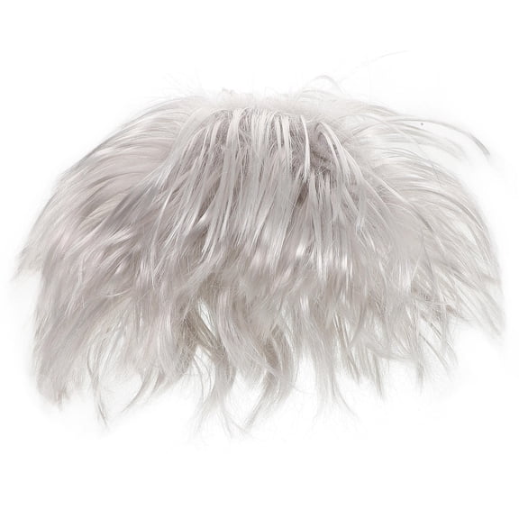 FOMIYES white color hair Synthetic Fiber Old Professor Costume Wig