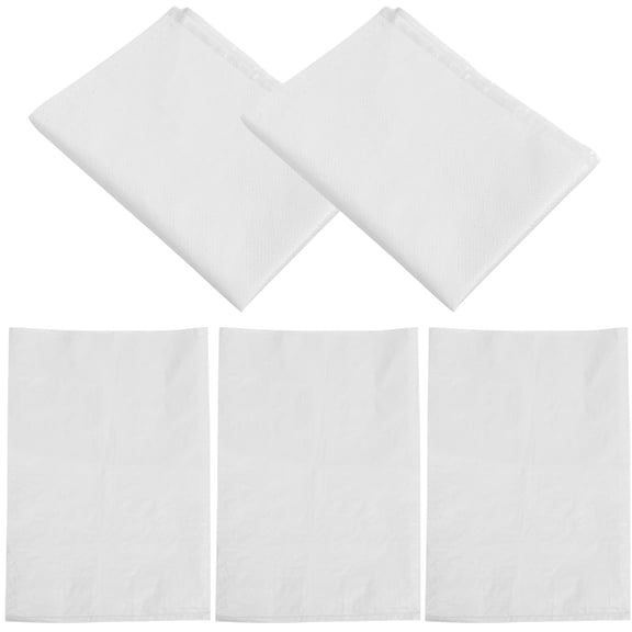 FOMIYES 5-Pack White Empty Sandbags, PP Material for Outdoor Storage, Weighting, and Versatile Multi-Purpose Use