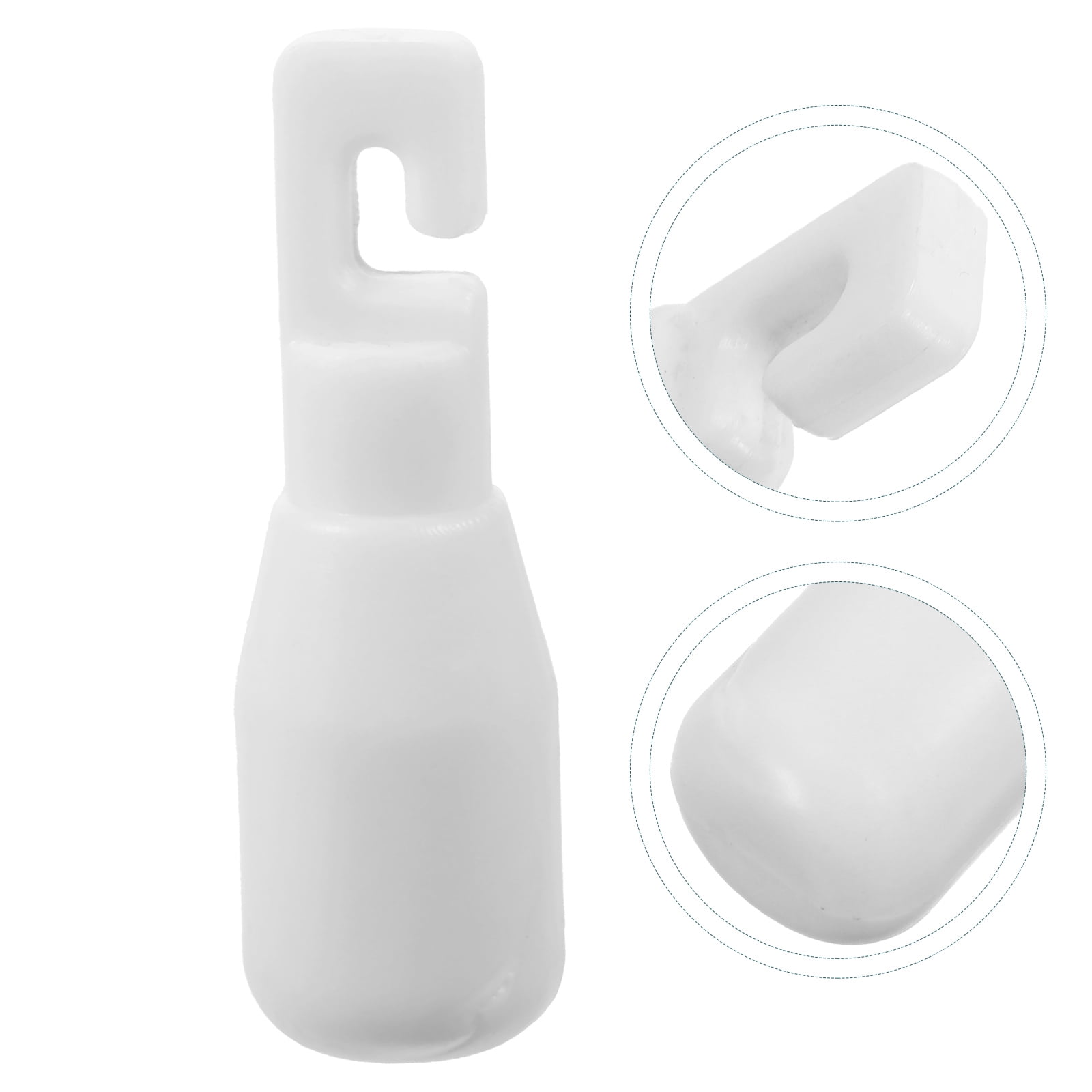 FOMIYES White Plastic Cane Tip Replacement for Daily Use with NonSlip Design Durable and Comfortable 1 Pack