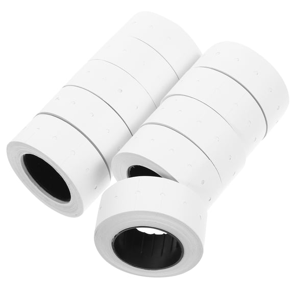 FOMIYES White Self-Adhesive Price Label Paper for Market Sale Tags, Price Stickers, and Retail Pricing