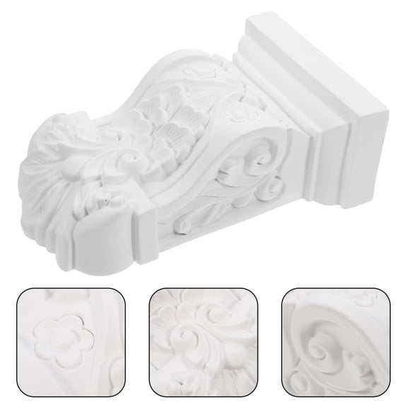 FOMIYES White Resin Imitation Plaster Statue Roman Column Corbel for Wall Decor