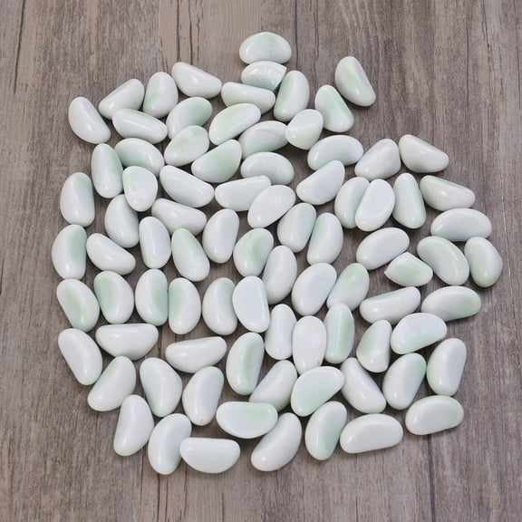 FOMIYES White Sand Stone Decorative Pebbles for Aquarium Use and Flower Arrangements
