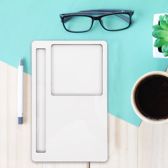 FOMIYES 10x7 Inch White Sublimation Tray with Density Board, Memo Organizer for Home and Office Desk Accessories