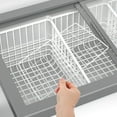 Storage Unit Partitioning Modular FOMIYES White Universal Chest Freezer Partition Grid Shelf, Freezer ...