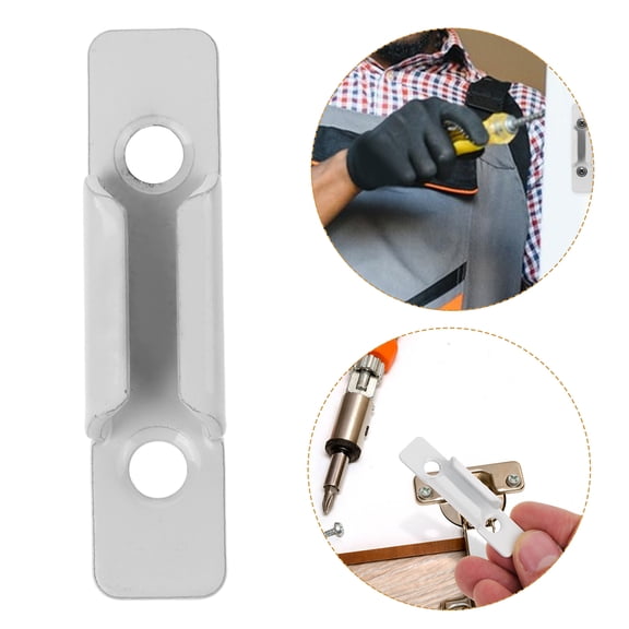 FOMIYES Sliding Window Lock Part White Zinc Alloy for Decor Durable Construction