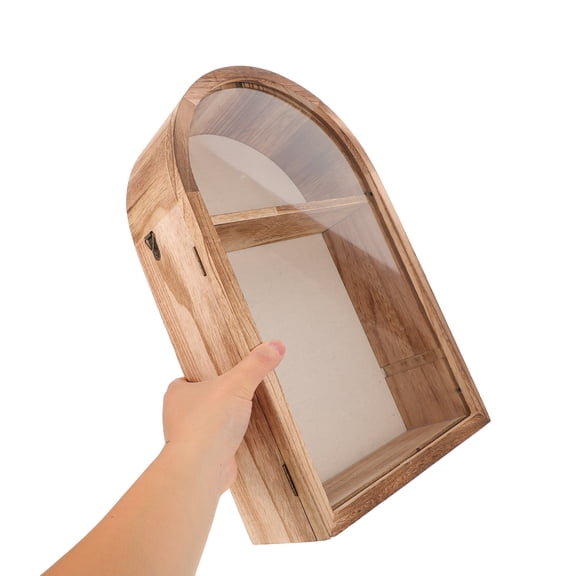 FOMIYES Wood Rustic Oval Frame for Wall Hanging Display with Deep Shadow Box Design