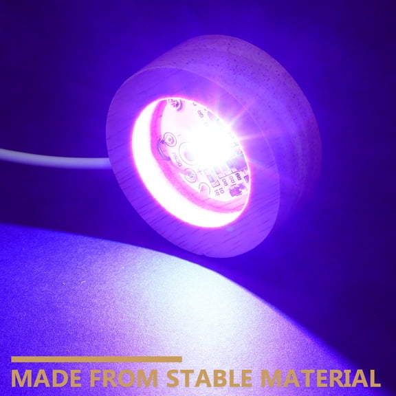 FOMIYES LED Lighted Crystal Display Stand, Illuminated Base Holder Pedestal for Crystal , Glass Art Figurine Showcase
