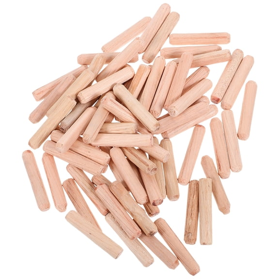 FOMIYES Wooden Dowel for Furniture Crafts with Fluted Surface Beige Color Safe Wood Material 6x30mm