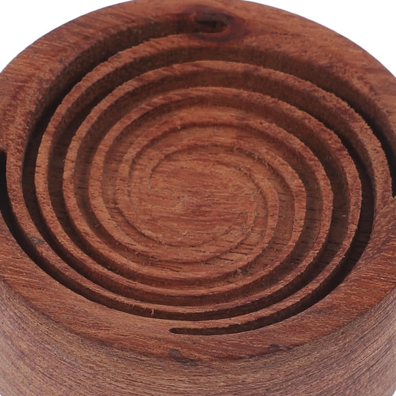 FOMIYES Wooden Essential Oil Diffuser round Brown for Office and Cafes