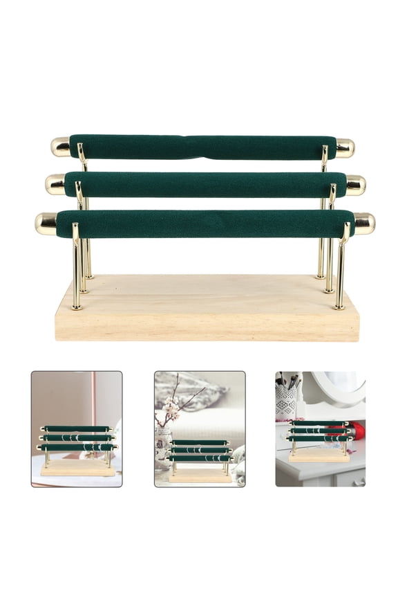 Wooden Ring Stand with Unique Three Layer Design for Reliable Rings Organization
