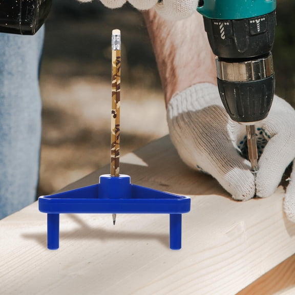 FOMIYES Woodworking Center Scribe Tool Blue ABS Plastic for Precise Marking