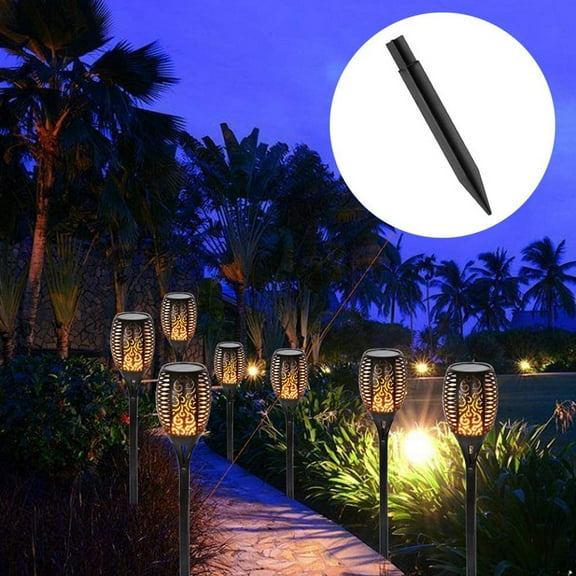 FOMIYES Worgeous 10Pcs Solar Lamp Stakes for Front Yard with Plastic Lawn Lamp Support and Stable Garden Light Stakes