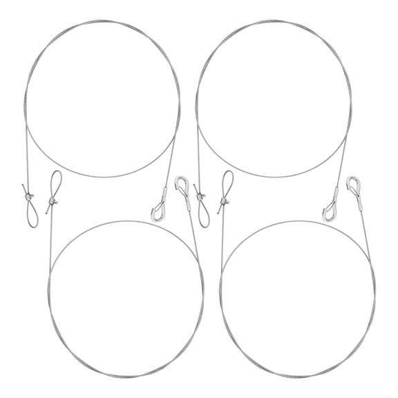 FOMIYES FRCOLOR 4pcs Picture Hanging Wire Ropes for Pendant Light Steel Wire Rope for DIY