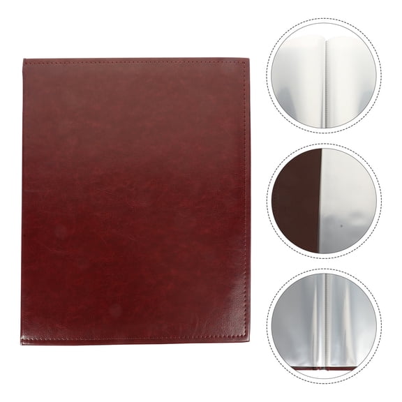 FOMIYES certificate organizer Red Plastic Insert Design File Folder