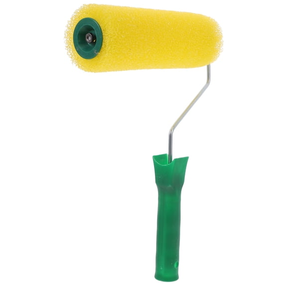 FOMIYES texture paint roller Textured Paint Roller Yellow ergonomic handle for wall texture application 1Pack